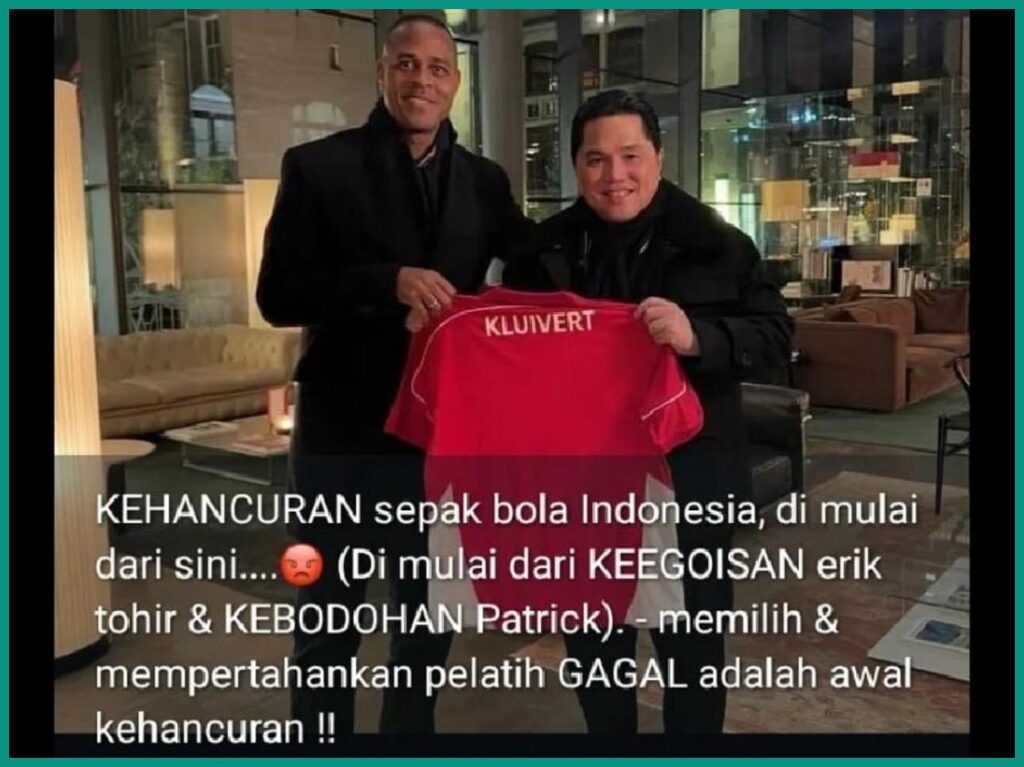 Mengurai Kontroversi Erick Thohir: Pembelajaran dari Kegagalan Timnas Indonesia